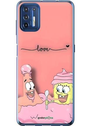 Чехол на motorola g9 plus спанч боб, sponge bob моторола г9 плюс