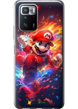 Чехол на xiaomi poco x3 gt супер марио сяоми поко х3 гт