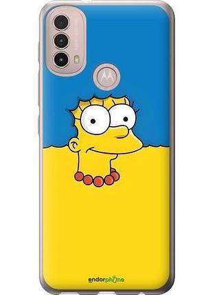 Чехол на motorola e40 мардж флаг украины моторола е40
