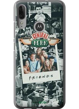 Чехол на motorola moto e6 plus друзья friends моторола мото е6 плюс