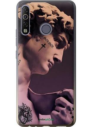 Чехол на tecno camon 12 air cc6 давид тату текно камон 12 аир сс6