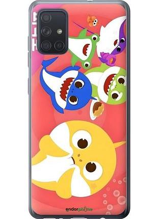 Чехол на samsung galaxy a71 2020 a715f бейби шаркс самсунг а71 2020 а715ф