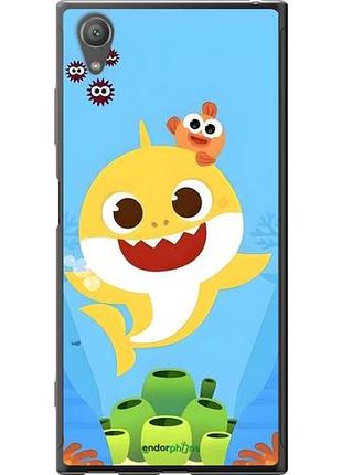 Чехол на sony xperia xa1 plus g3412 бейби шарк сони эксперия ха1 плюс г3412