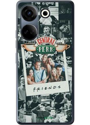 Чехол на tecno camon 20 pro друзья friends текно камон 20 про