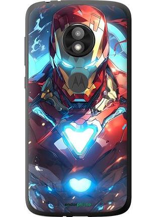 Чехол на motorola moto e5 play железный человек моторола мото е5 плей