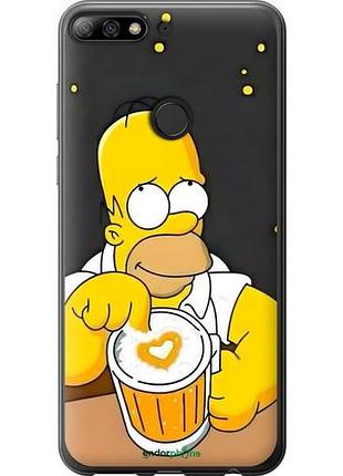Чехол на huawei honor 7c pro гомер пиво хуавей хонор 7с про
