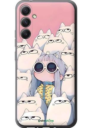 Чохол на samsung galaxy a34 a346e малюк з котами