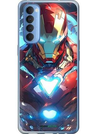 Чехол на oppo reno 4 pro железный человек оппо рено 4 про
