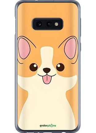 Чехол на samsung galaxy s10e милый пес самсунг с10e
