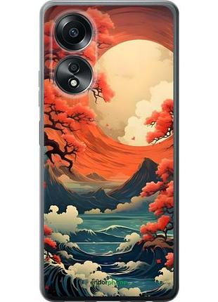 Чехол на oppo a58 4g природа японии оппо а58 4г