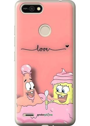 Чехол на tecno pop 2f b1f спанч боб, sponge bob текно пop 2ф б1ф