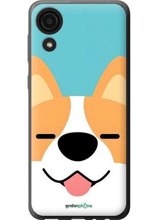 Чехол на samsung galaxy a03 core a032f забавный корги самсунг а03 кор а032ф
