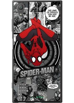 Чехол на sony xperia xa1 plus g3412 человек паук, spiderman сони эксперия ха1 плюс г3412