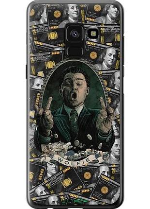 Чехол на samsung galaxy a8 2018 a530f дикаприо – волк с уолл-стрит самсунг а8 2018 а530ф