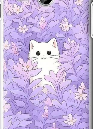 Чехол на lenovo a529 котик в цветах
