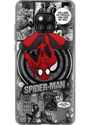 Чехол на huawei mate 20 pro человек паук, spiderman хуавей мейт 20 про