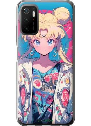 Чехол на xiaomi redmi note 10t сейлор мун 2 сяоми редми ноут 10т