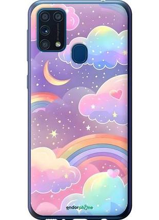 Чехол на samsung galaxy m31 m315f облака и радуга самсунг м31 м315ф