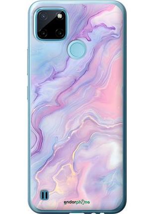 Чехол на realme c25y нежный мрамор риалми с25у