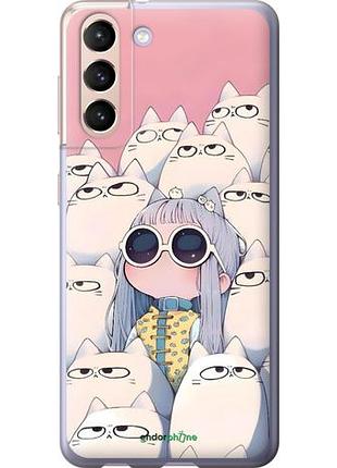Чохол на samsung galaxy s21 малюк з котами