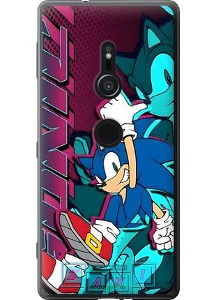 Чехол на sony xperia xz2 h8266 соник sonic сони эксперия хз2 х8266