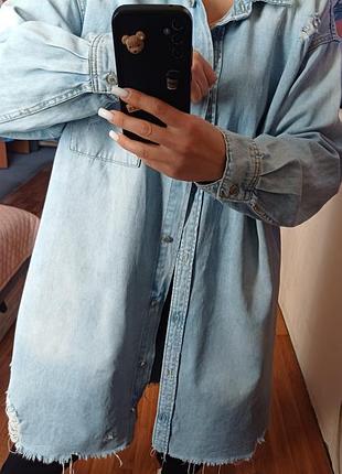 Рубашка куртка h&amp;m оригинал оверсайз 4