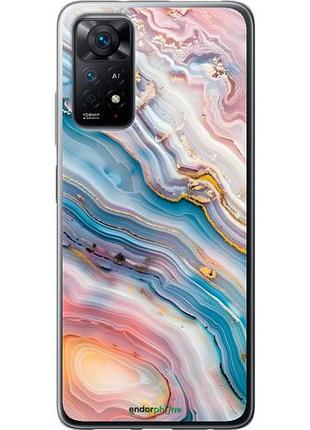 Чехол на xiaomi redmi note 11 мрамор красивый сяоми редми ноут 11