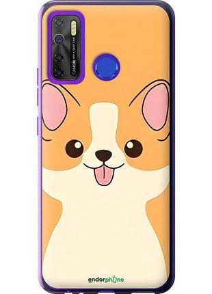 Чехол на tecno camon 15 милый пес текно камон 15