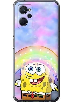 Чехол на realme 9i спанч боб, sponge bob риалми 9и