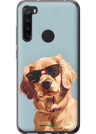 Чохол на xiaomi redmi note 8 пес в окулярах
