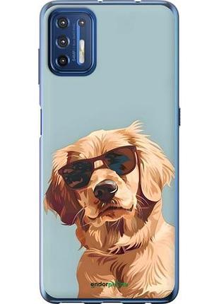 Чехол на motorola g9 plus пес в очках моторола г9 плюс