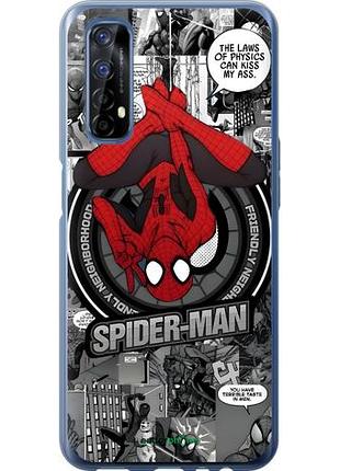 Чехол на realme 7 человек паук, spiderman риалми 7