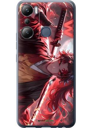 Чехол на infinix hot 20i аниме самурай инфикс хот 20и