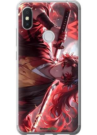 Чехол на xiaomi redmi s2 аниме самурай сяоми редми с2