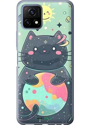 Чехол на vivo y52s милый котик виво у52с