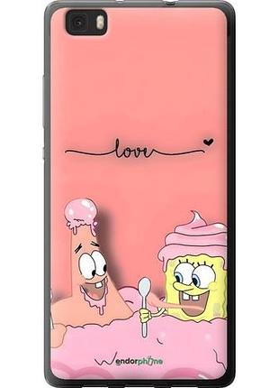 Чехол на huawei ascend p8 lite спанч боб, sponge bob хуавей асценд п8 лайт