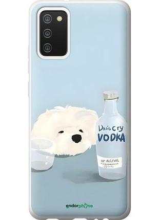 Чехол на samsung galaxy a02s a025f пес водка