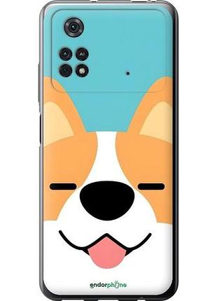 Чехол на xiaomi poco m4 pro забавный корги сяоми поко м4 про