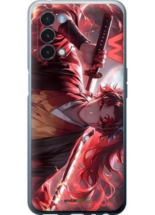 Чехол на oneplus nord n200 5g аниме самурай 1+ норд н200 5г