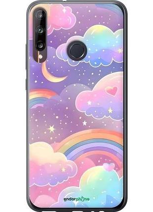 Чехол на huawei p40 lite e облака и радуга хуавей п40 лайт е