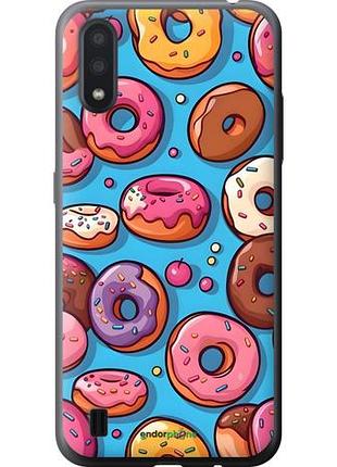 Чехол на samsung galaxy a01 a015f пончики самсунг а01 а015ф