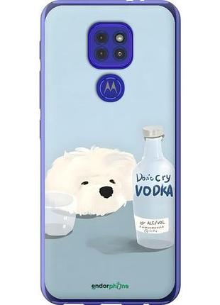 Чехол на motorola g9 play пес водка моторола г9 плей