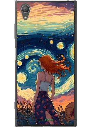 Чехол на sony xperia xa1 plus g3412 девушка арт сони эксперия ха1 плюс г3412