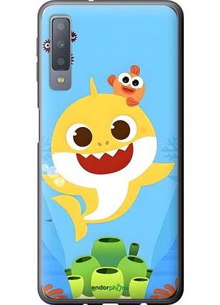 Чехол на samsung galaxy a7 (2018) a750f бейби шарк самсунг а7 (2018) а750ф