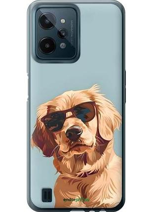 Чехол на realme c31 пес в очках риалми с31