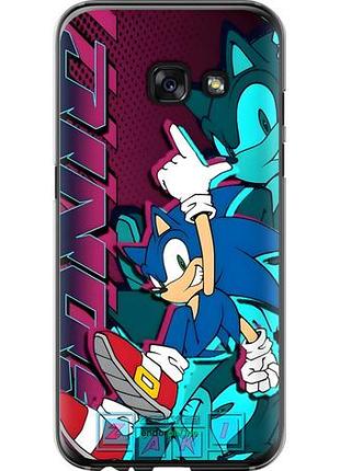 Чехол на samsung galaxy a3 (2017) соник sonic самсунг а3 (2017)