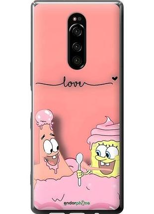 Чехол на sony xperia 1 j9110 спанч боб, sponge bob сони эксперия 1 й9110