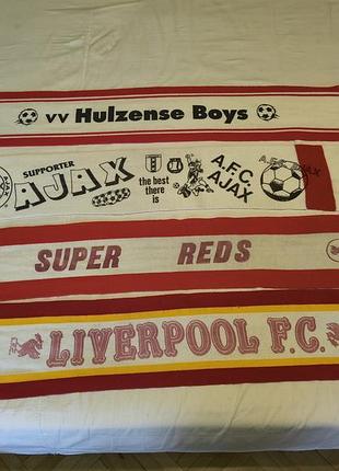 Шарфи футбольні клубні односторонні  - fc celtic , liverpool , ajax , west ham , newcastle ,