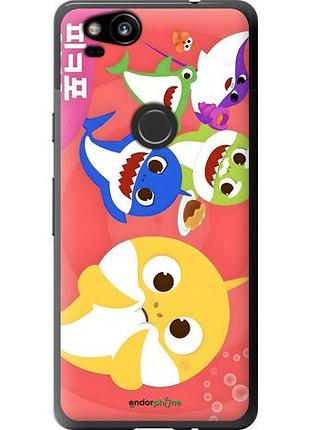 Чехол на google pixel 2 бейби шаркс гугл пиксель 2