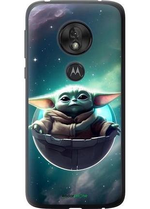 Чехол на motorola moto g7 play малыш йода, грогу моторола мото г7 плей